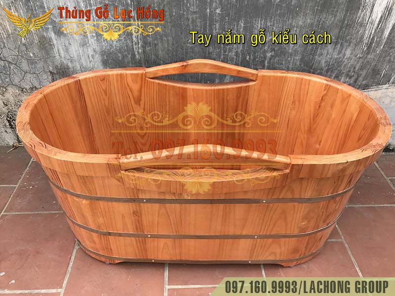 thùng tắm bằng gỗ