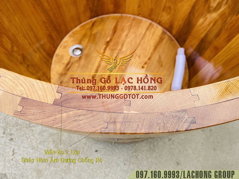 thùng gỗ tắm thuốc