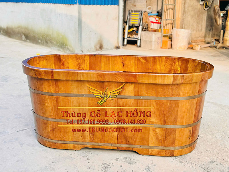 thùng tắm gỗ pơ mu