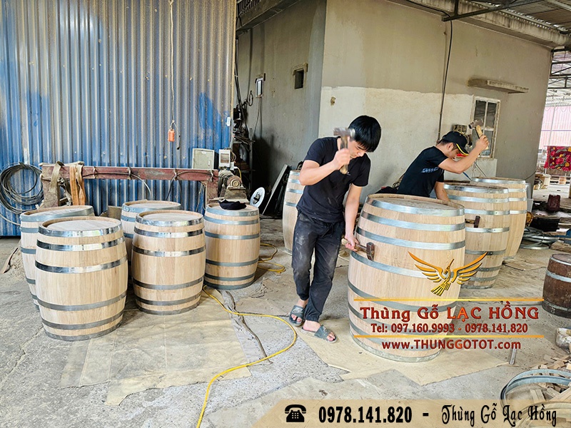 bom rượu gỗ sồi