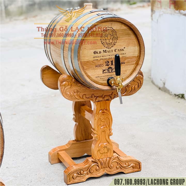 thùng rượu gỗ sồi 30 lít 