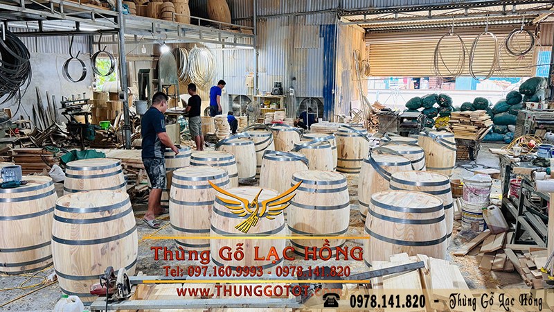 thùng gỗ sồi giá rẻ