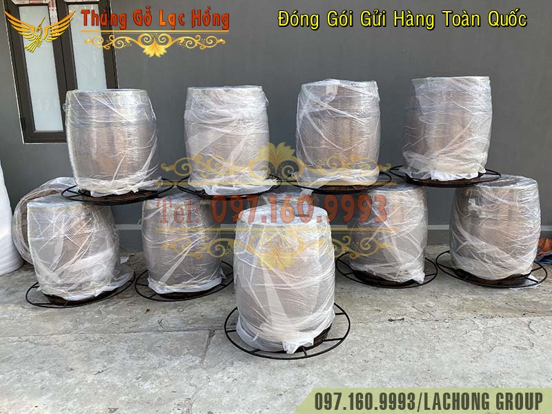 thùng gỗ trang trí tại đà lạt