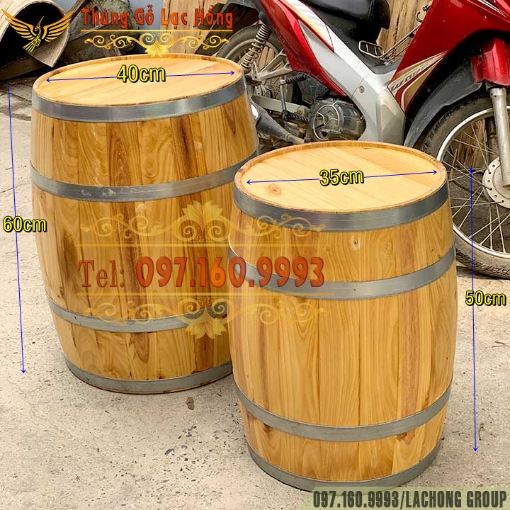 th&ugrave;ng gỗ sồi đựng rượu