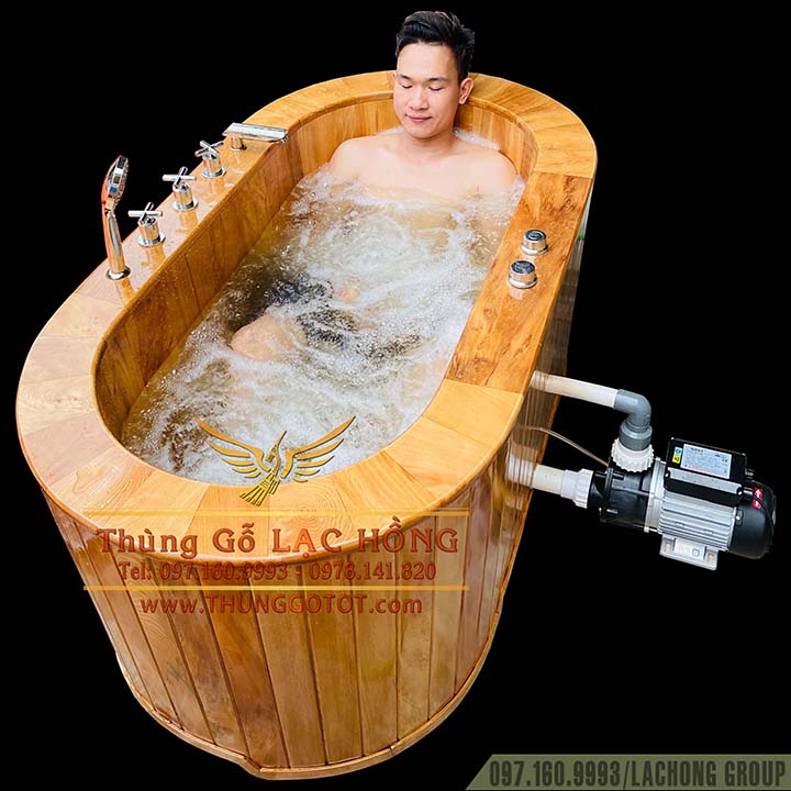 Bán Bồn Tắm Gỗ Sục Khí Massage Cao Cấp