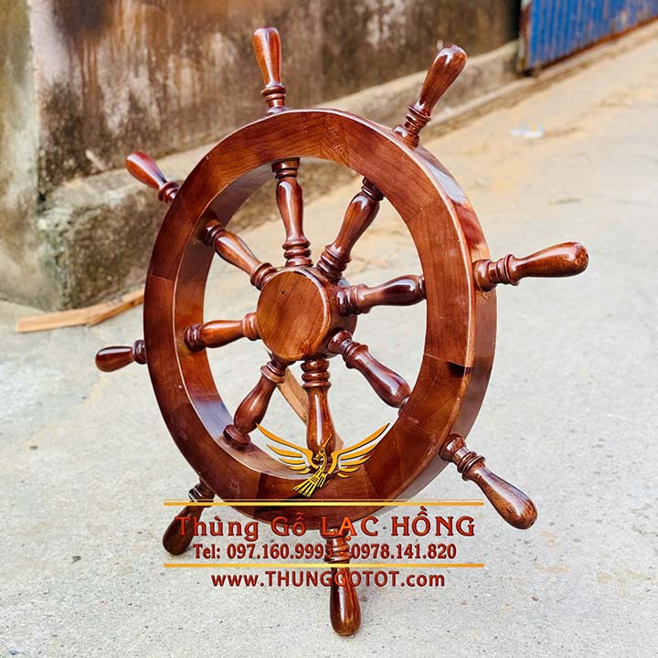 bánh lái tàu bằng gỗ deco