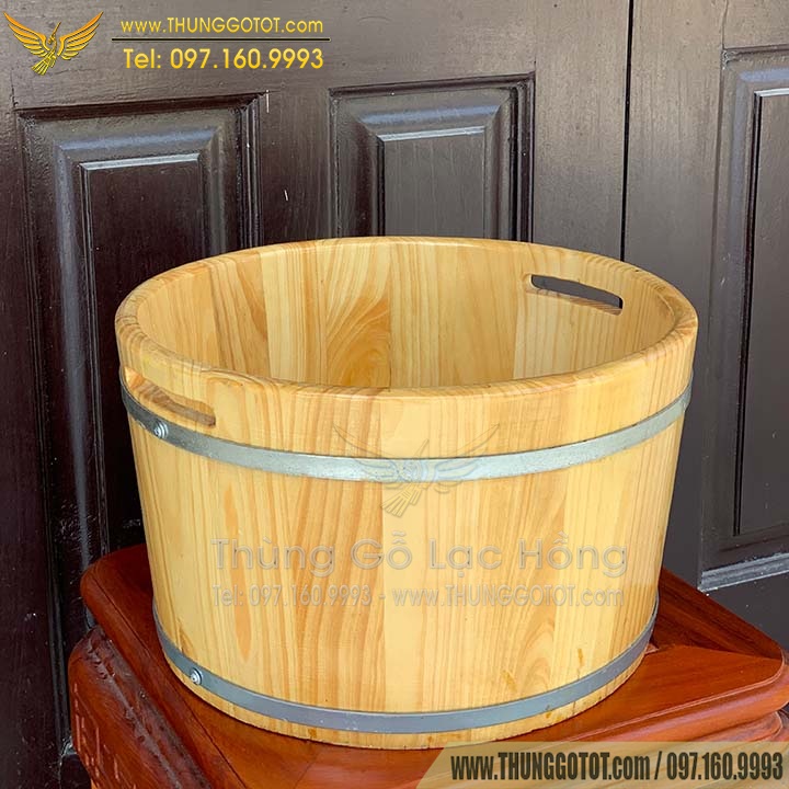Chậu Gỗ Ngâm Chân Spa