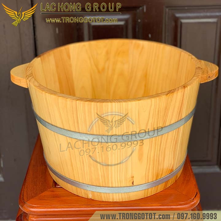 Chậu Ngâm Chân Bằng Gỗ Pơ Mu