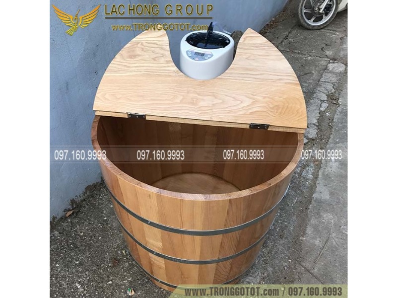 bồn xông hơi bằng gỗ