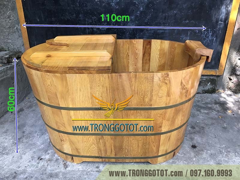 Kích thước bồn xông hơi gỗ