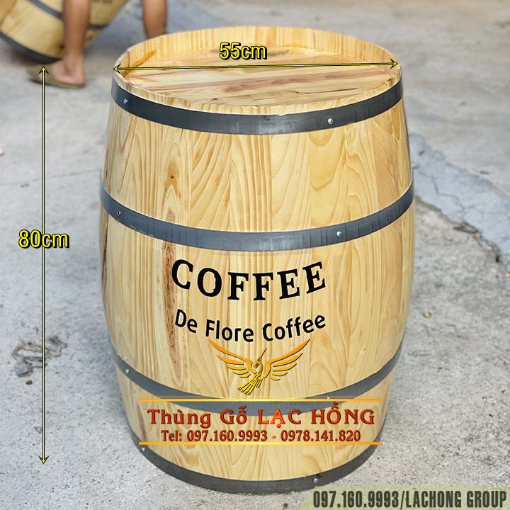 Bán Thùng Gỗ Rượu Vang Làm Bàn Cafe Tại Đà Lạt - Ảnh 3