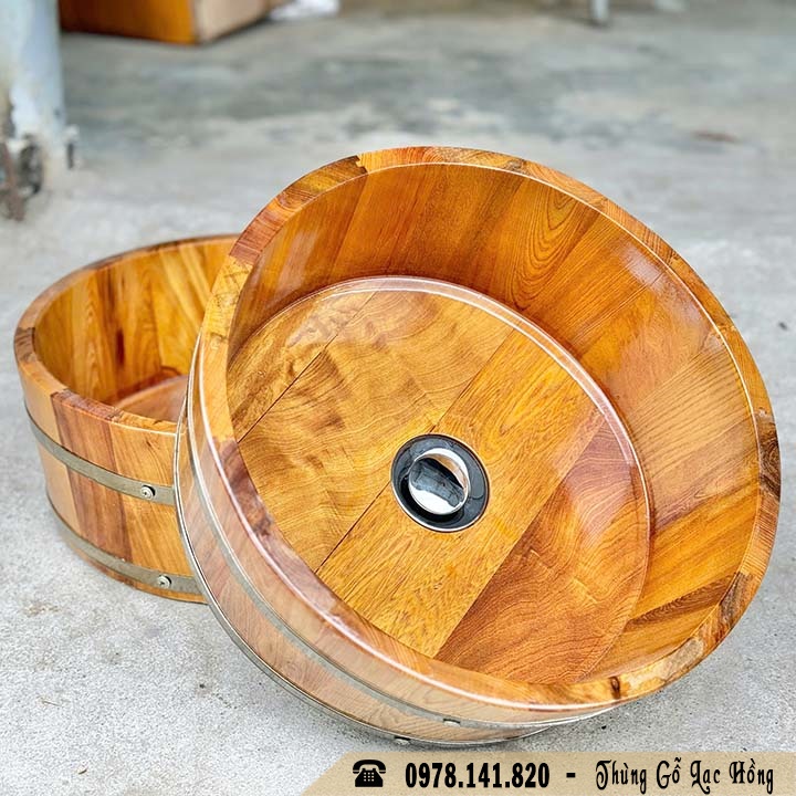 Chậu gỗ ngâm chân