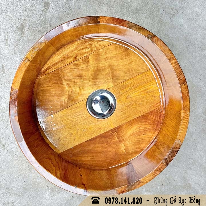 Chậu rửa mặt bằng gỗ